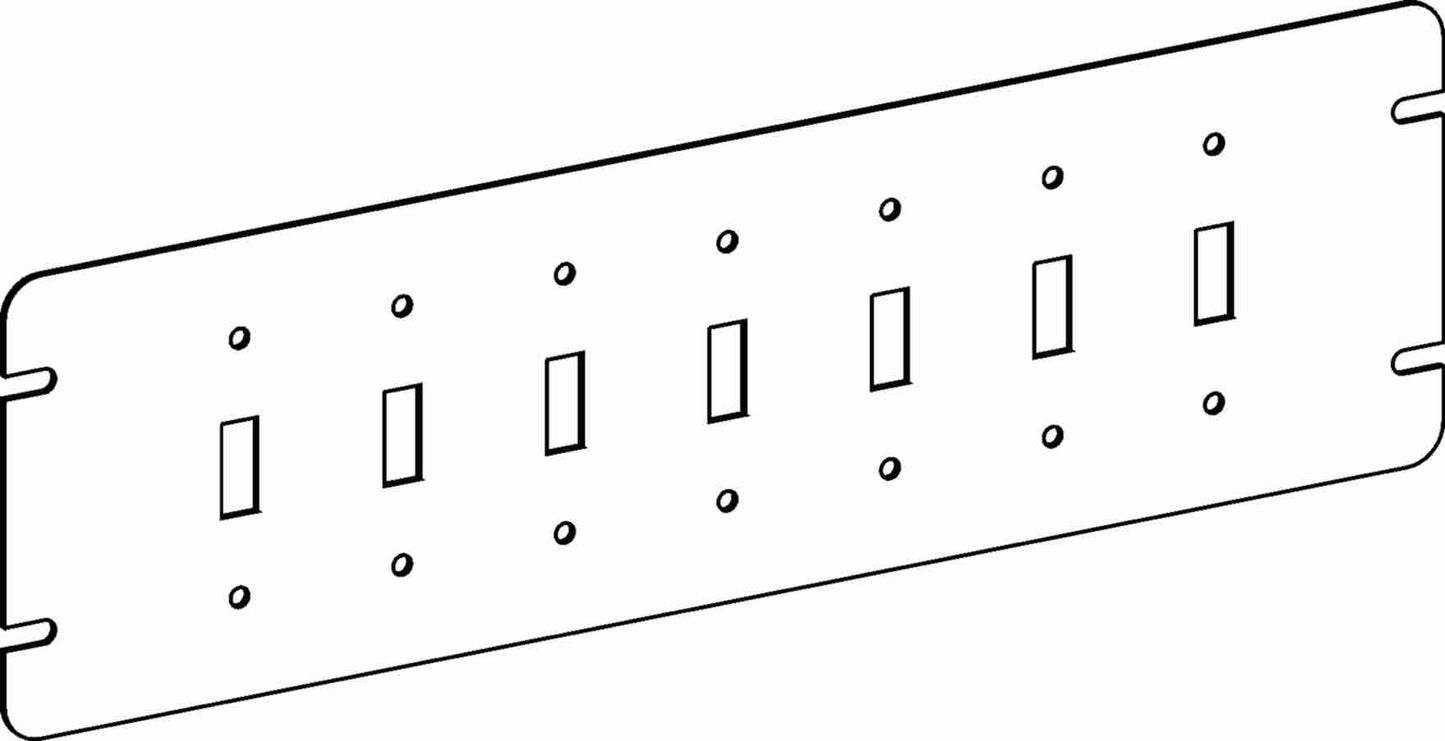 Orbit 7-Gang Toggle Switchs Switch Box Cover 4M7-TS