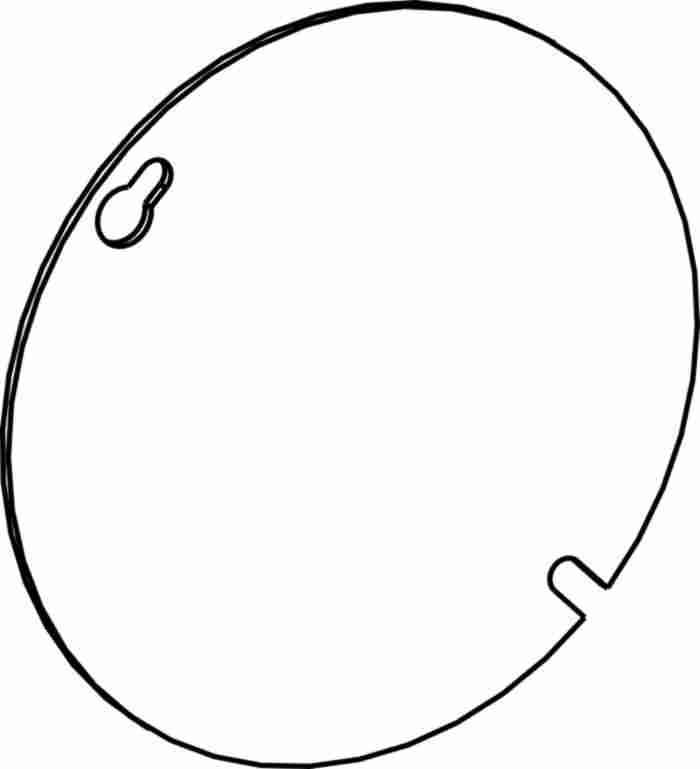 Orbit 4 in 4O Octagon Box Cover Blank Cover 4RBC-R