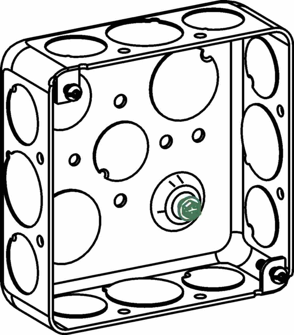Orbit 4S Square Box Format 1-1/2 in 4S Drawn Steel Box D4SB-5075