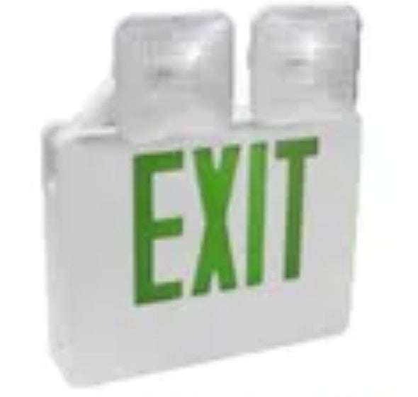 Orbit LED Exit and Emergency Comb. Greenblk Housing EECLBG