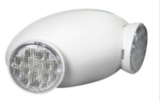 Orbit Micro Twohead LED Adjustable Emerg Light, White Housing EL2HMLEDW
