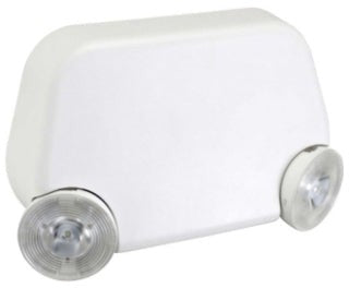 Orbit Twohead Super Micro LED Emergency Light Round Heads White Housing EL2SMLW