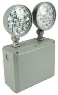 Orbit Twohead LED Wet Location Emerg Light, Grey Housing, Remote Capable EL2TN4LEDGY