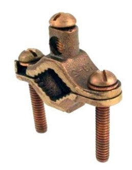 Orbit 1/2 in 1 in Bare Gr Clamp W Bronze Screw, #10#2 GCBB50100