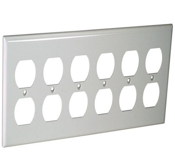 Orbit 6G Wall Plate Duplex White OP86W