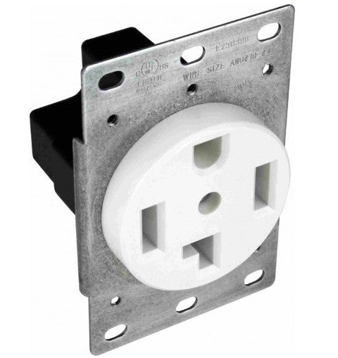 Orbit 30A 3P 4W 125250V Dryer Receptacle Black R304