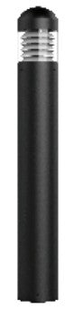 Westgate 14W/19W/24W 125 LM/W 3000K/4000K/5000K Black LED Bollard Light BOL-G2-107D-MCTP-BK