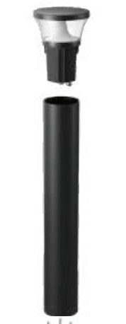 Westgate Black LED Bollard Light BOL-G2-SHAFT-19-BK