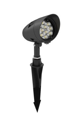 Westgate 12V AC/DC 12W 1400LM 3000K Black LED Landscape Bullet Flood Light FLVX-SM-12W-30K-BK