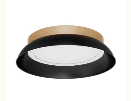 Westgate 120V 24W 2000LM 2700K/3000K/3500K/4000K/5000K LED Flush Mount Light FMLB-R12-MCT5-FMF15-BG