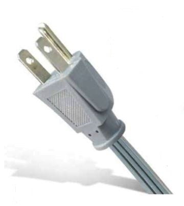 Westgate 6 ft Gray 16 AWG / 3 conductor NEMA 5-15P 125V SPT-2 Straight Plug Appliance Cord GPS6-2