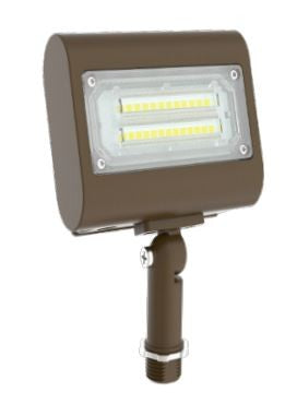 Westgate 120-277V 15W 1950LM 3000K Dark Bronze LED Flood Light LFX-XS-15W-30K-KN