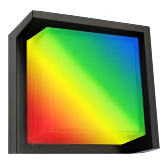 Westgate 120V 12W 650LM 5CCTANDRGB Black LED Architectural Wall Light LRS-H-RGBW-BK