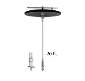Westgate 20 ft Black Lighting Suspension Cable SCL-CS1-20FT-BK