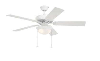 Westgate 120-277V 9W*2 800LM*2 3000K White LED Ceiling Fan Light WFL-107-PC-5B-52-WH-WH