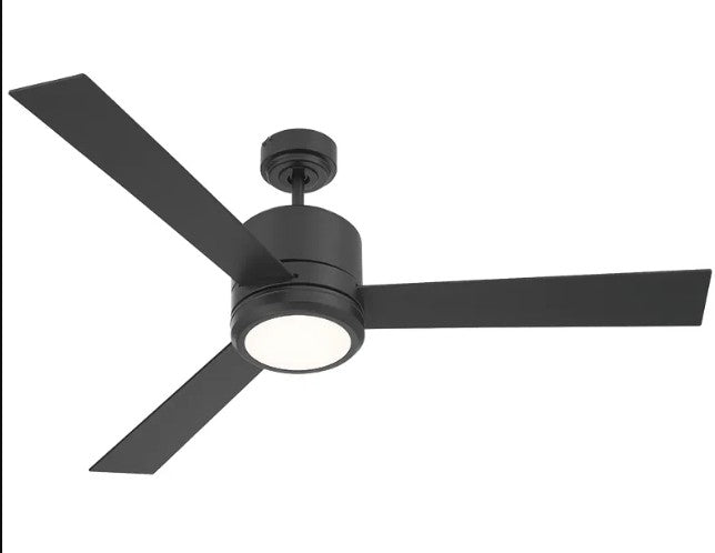 Westgate 120-277V 19W 1600LM 3000K Black LED Ceiling Fan Light WFL-116-WS-3B-52-30K-BK-BK