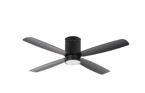 Westgate 120-277V 19W 1600LM 3000K Black LED Ceiling Fan Light WFL-118-WS-4B-52-30K-BK-BK