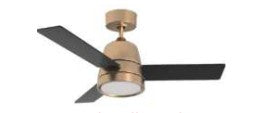 Westgate 120V 18W 1700LM 3000K Black LED Ceiling Fan WFL-512-WS-3B-36-30K-GD-BK