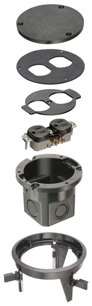 Arlington Industries FLB4360BL Floor Box
