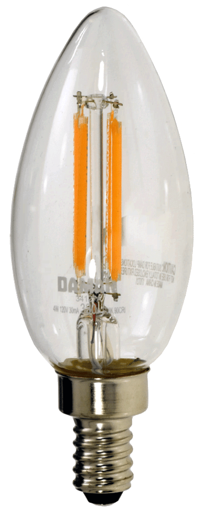 Damar 34127A LED Candelabra Bulb