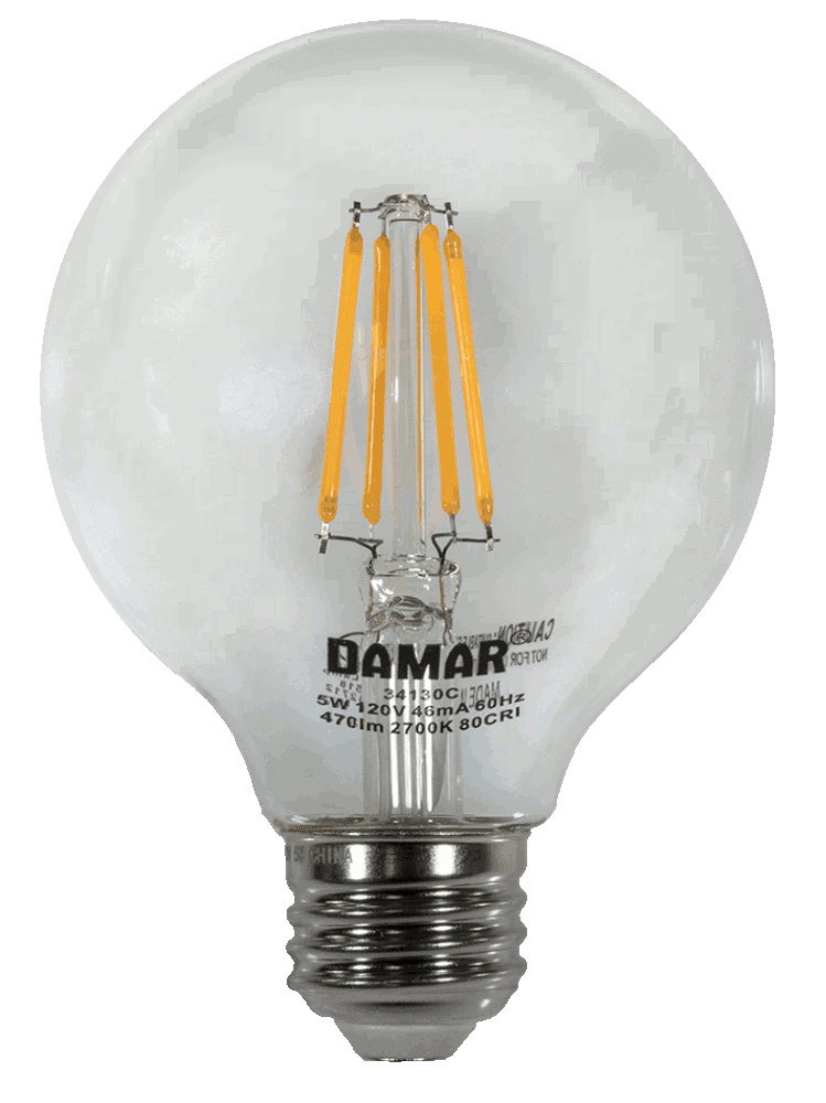 Damar 34130C LED Globe Bulb