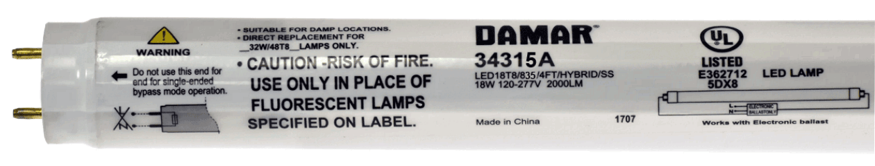 Damar 34315A LED Tube