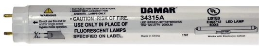 Damar 34315A LED Tube