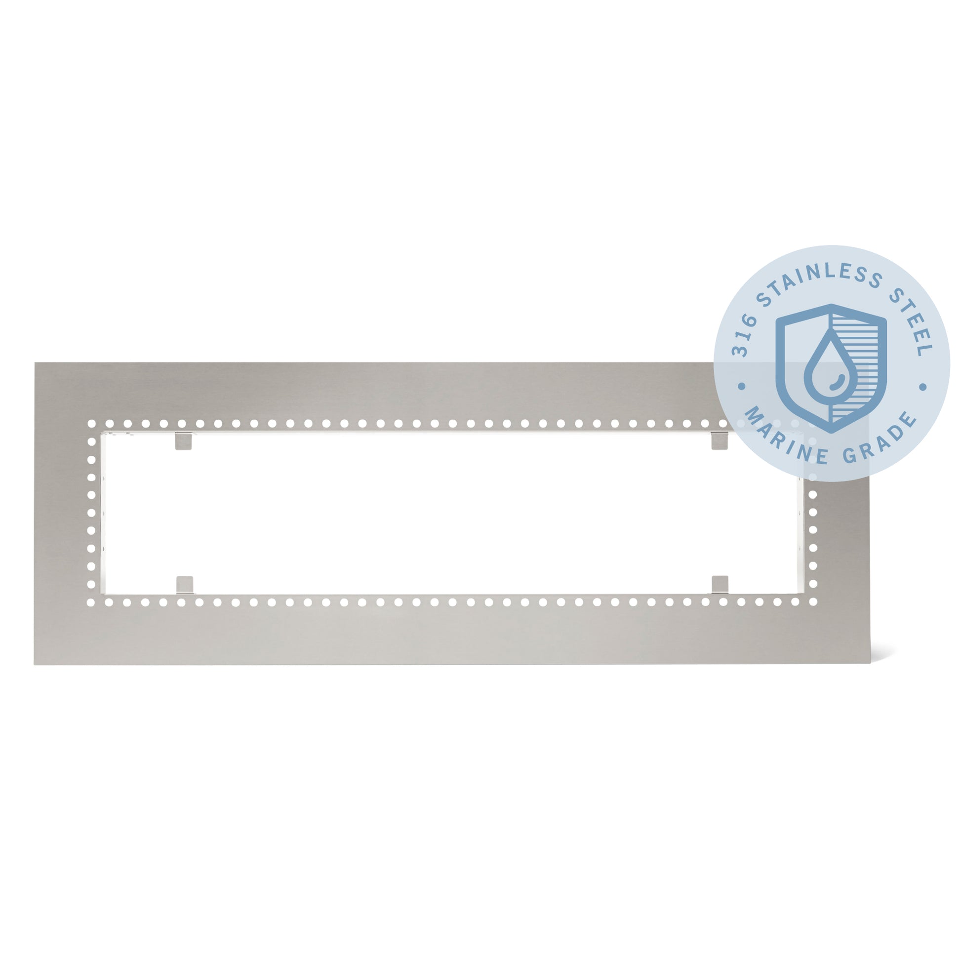 Infratech W39 Flush Mount Frame - Stainless Heater Mounting Accessory