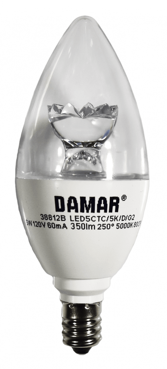 Damar 38812B LED Candelabra Bulb