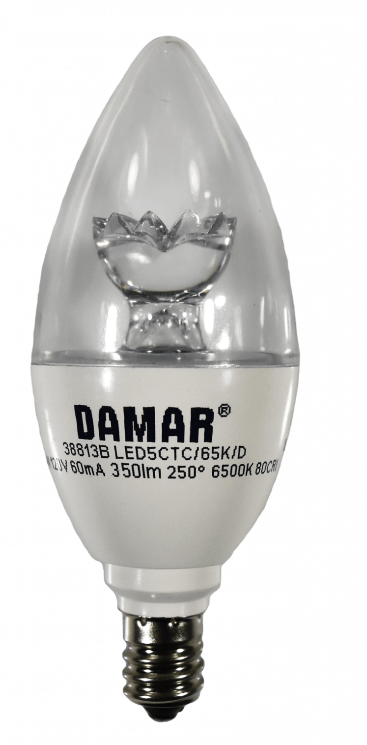 Damar 38813B LED Candelabra Bulb