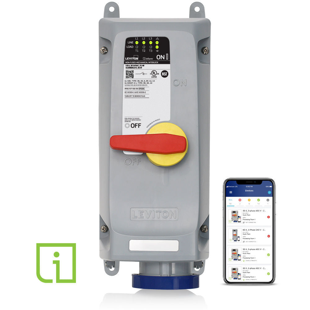 Leviton 4100MI9WLEVS Pin & Sleeve Device