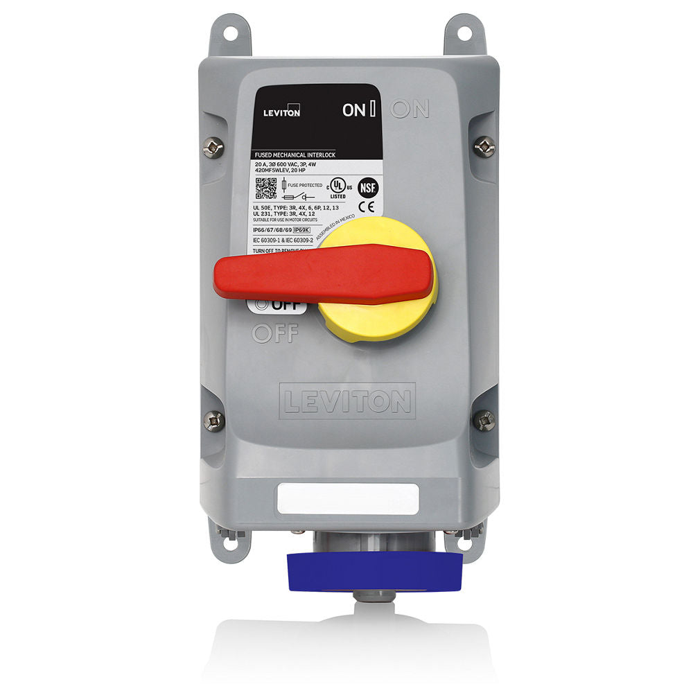 Leviton 420MF9WLEV Pin & Sleeve Device