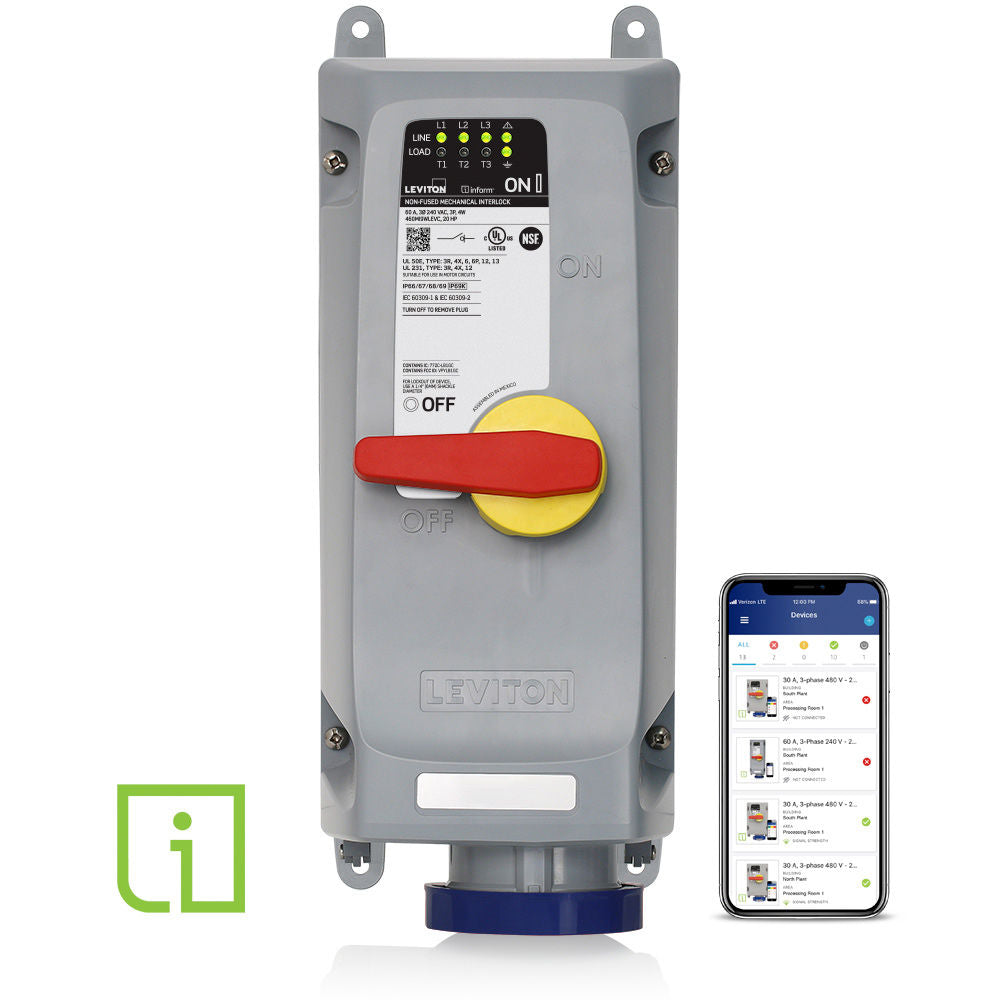 Leviton 460MI9WLEVC Pin & Sleeve Device