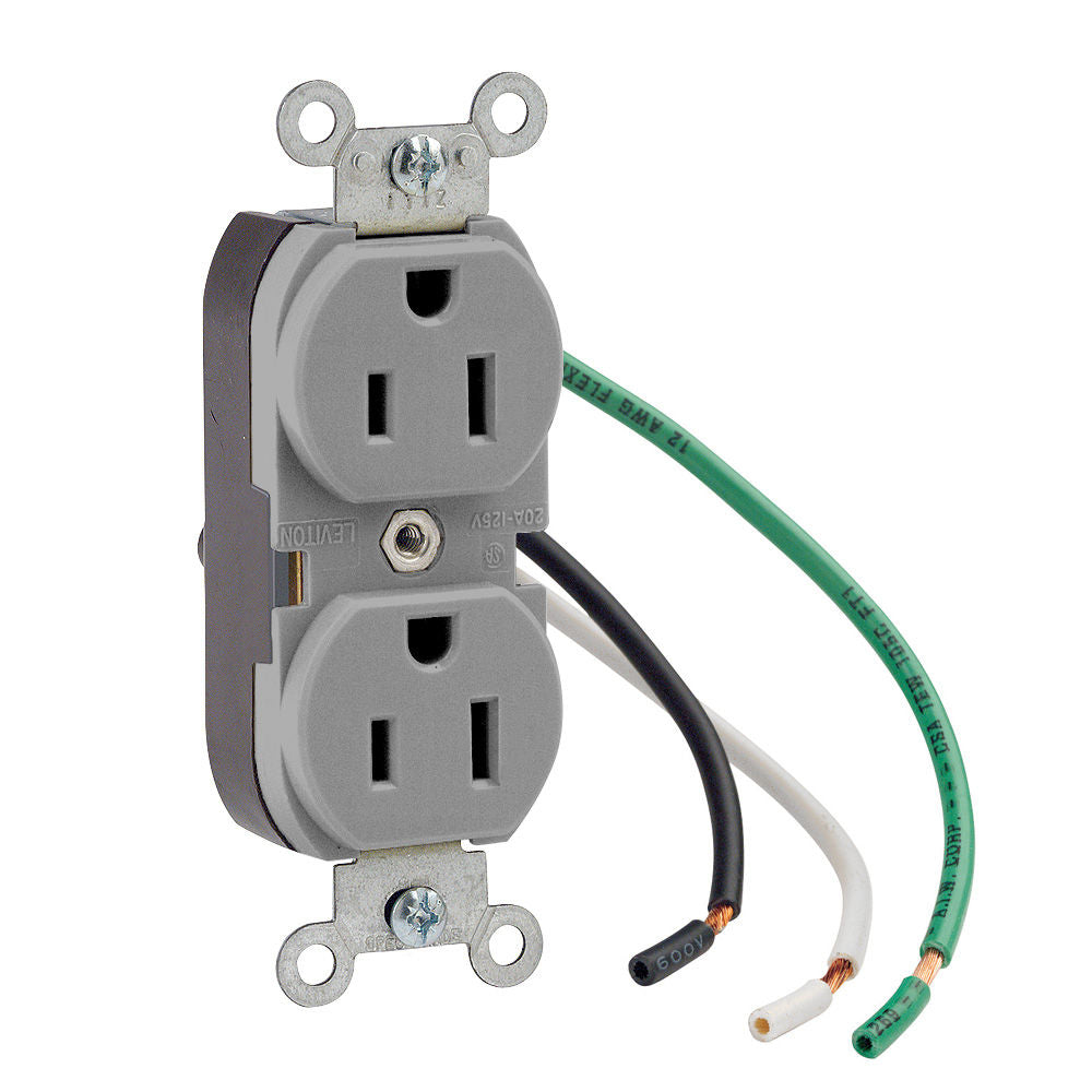 Leviton 5262-LGY Receptacle