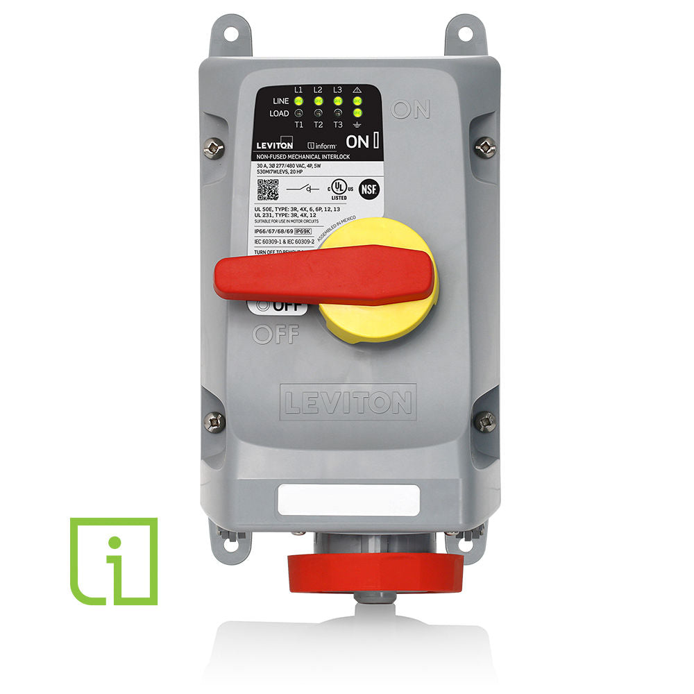 Leviton 530MI7WLEVS Pin & Sleeve Device