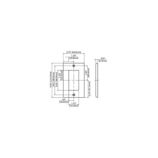 Leviton 80401-REW Wallplate