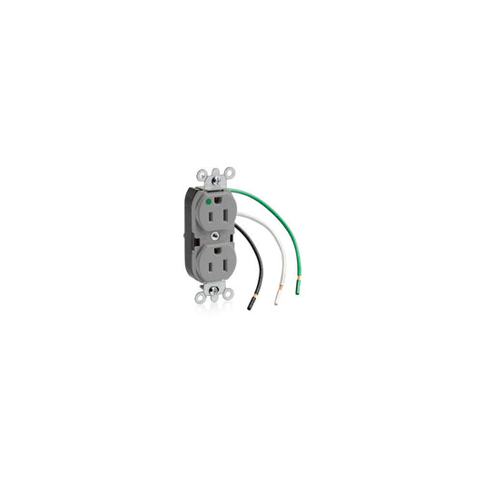 Leviton 8200-CGY Receptacle