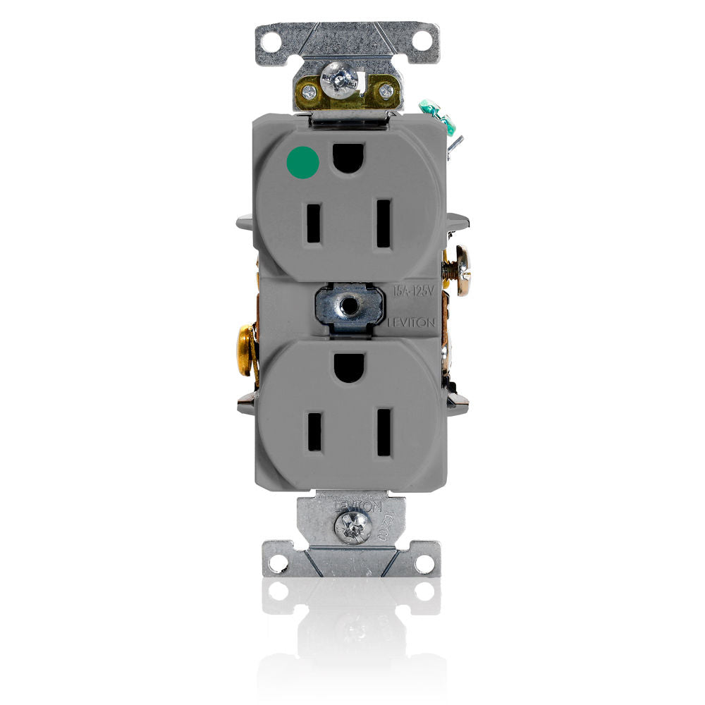 Leviton 8200-HGY Receptacle