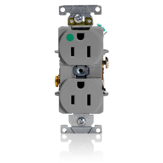 Leviton 8200-HGY Receptacle