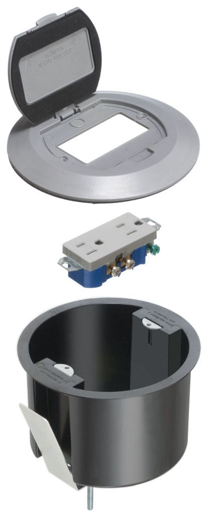 Arlington Industries FLBR6500GY Floor Box