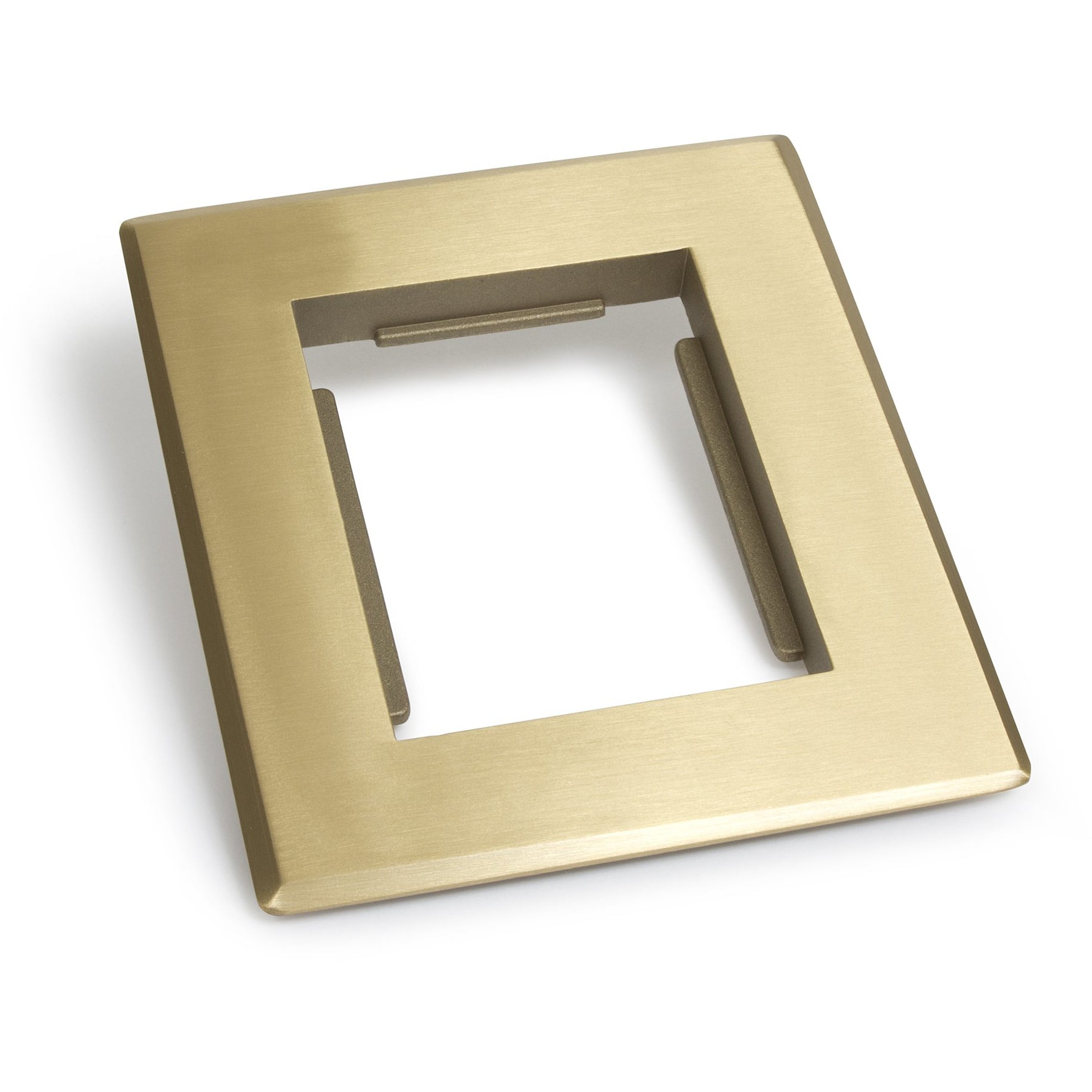 Lew Electric CF-1101-DFB single gang brass carpet flange for 1100 Series floor box