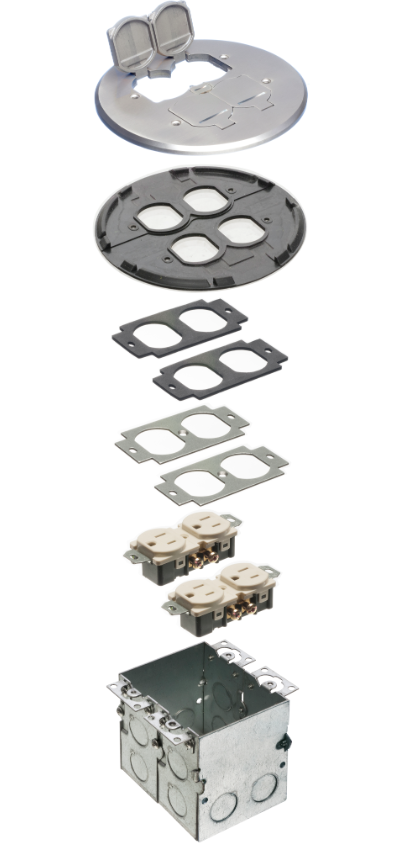 Arlington Industries FLB6240NL Floor Box