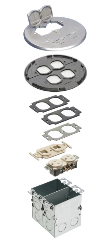 Arlington Industries FLB6242NL Floor Box