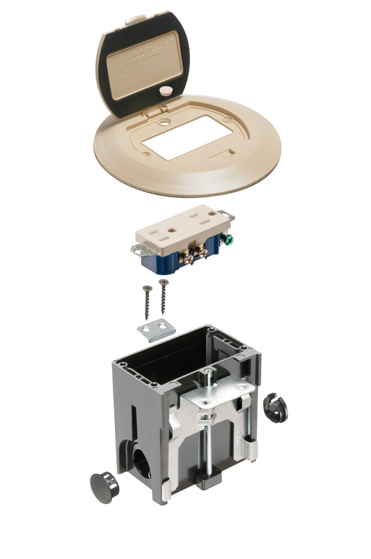 Arlington Industries FLBAFR101LA Floor Box