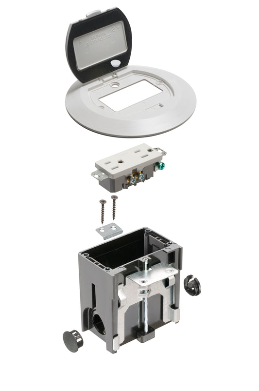 Arlington Industries FLBAFR101W Floor Box