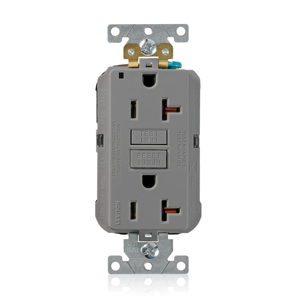 Leviton MGFN2-GY GFCI Receptacle