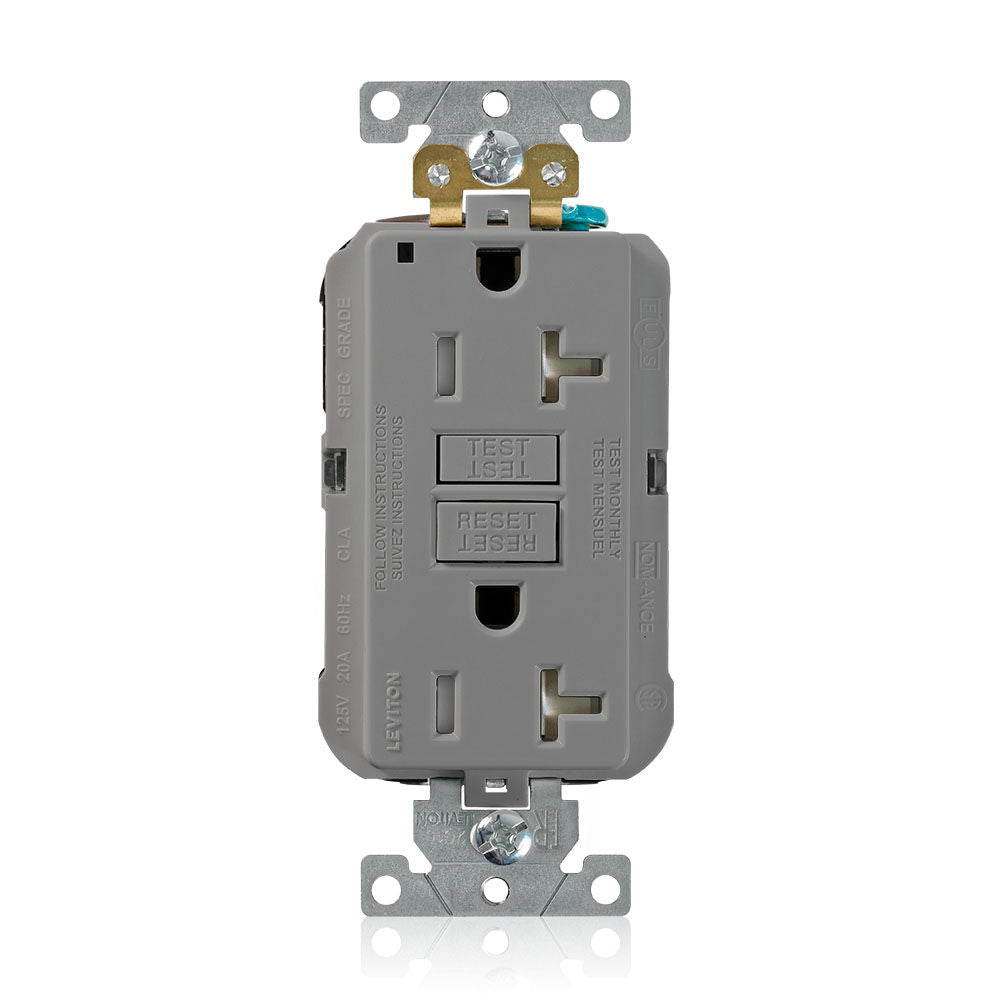 Leviton MGFT2-GY GFCI Receptacle