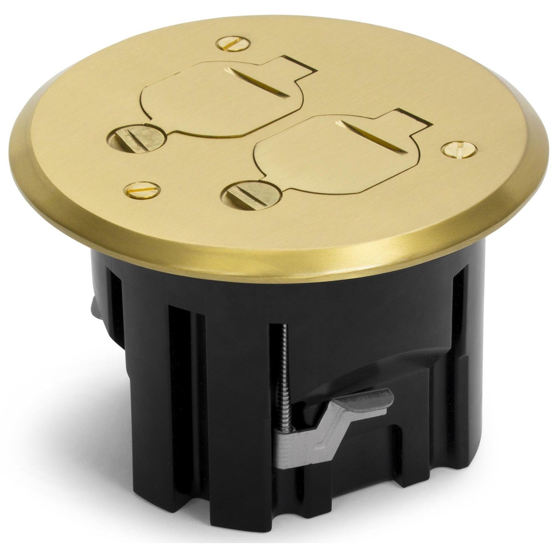 Lew Electric PBR1-FPB Brass floor box