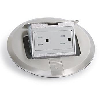Lew Electric PUFP-SD Stainless pop-up floor box cover