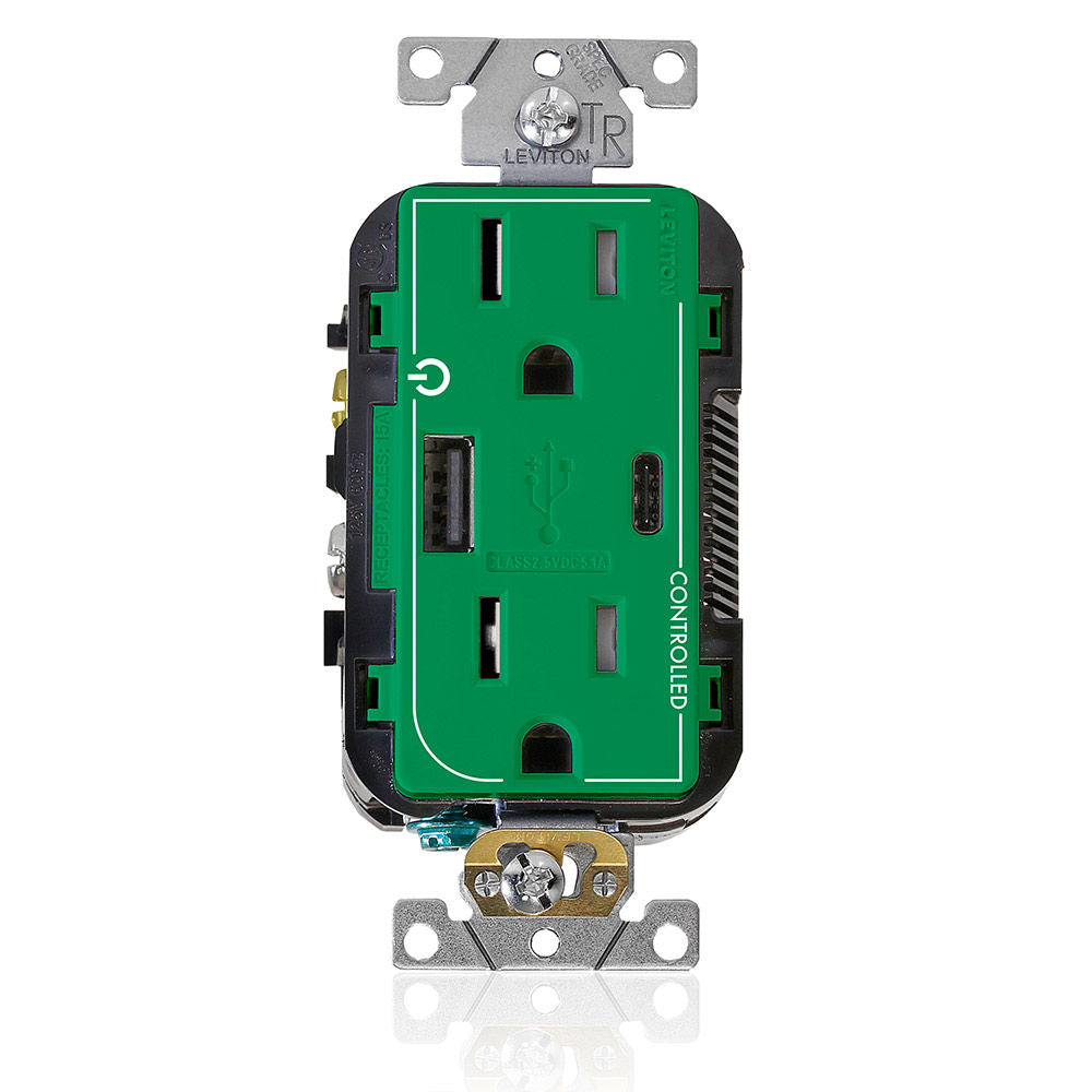 Leviton T5633-2GN Receptacle